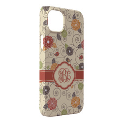 Fall Flowers iPhone Case - Plastic - iPhone 14 Pro Max (Personalized)