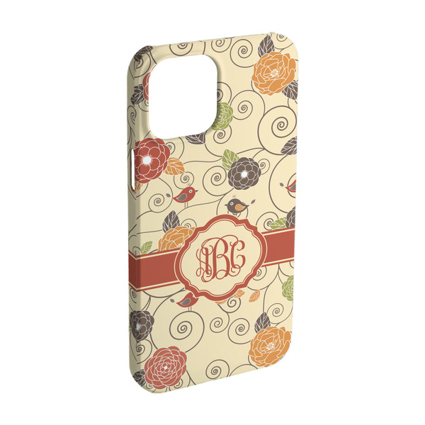 Custom Fall Flowers iPhone Case - Plastic - iPhone 15 (Personalized)