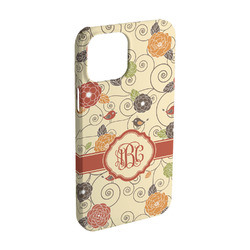 Fall Flowers iPhone Case - Plastic - iPhone 15 Pro (Personalized)