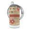 Chevron & Fall Flowers 12 oz Stainless Steel Sippy Cups - FULL (back angle)