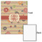 Chevron & Fall Flowers 16x20 - Matte Poster - Front & Back