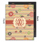 Chevron & Fall Flowers 16x20 Wood Print - Front & Back View