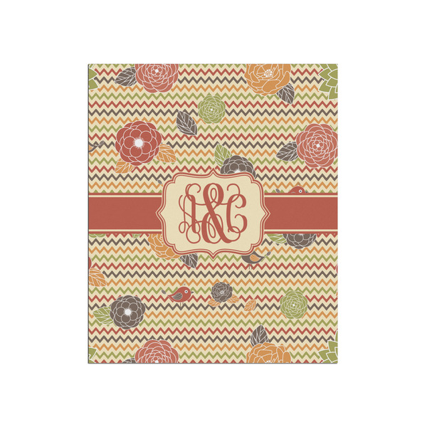Custom Chevron & Fall Flowers Poster - Matte - 20x24 (Personalized)