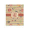 Chevron & Fall Flowers 20x24 - Matte Poster - Front View