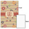 Chevron & Fall Flowers 20x30 - Matte Poster - Front & Back
