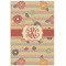 Chevron & Fall Flowers 24x36 - Matte Poster - Front View