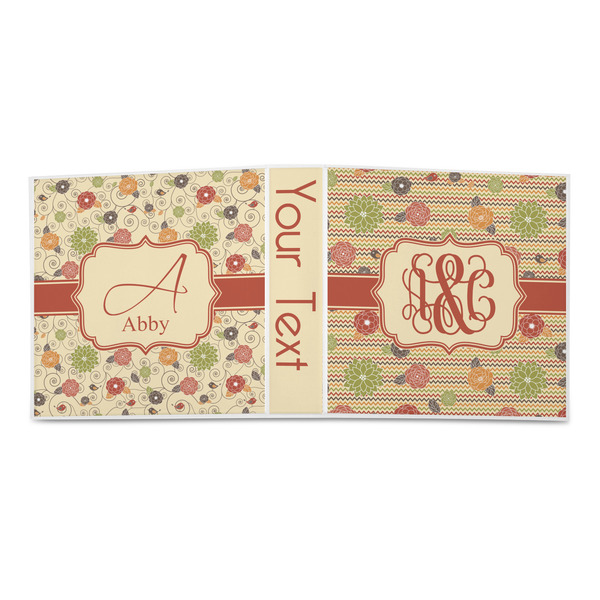 Chevron & Fall Flowers 3-Ring Binder Approval- 2in