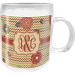 Chevron & Fall Flowers Acrylic Kids Mug (Personalized)