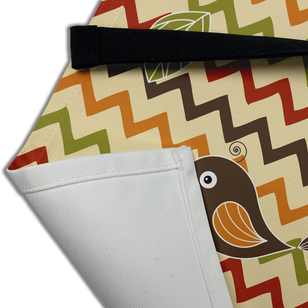 Chevron & Fall Flowers Apron - (Detail)