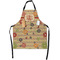 Chevron & Fall Flowers Apron - Flat with Props (MAIN)