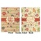 Chevron & Fall Flowers Baby Blanket (Double Sided - Printed Front and Back)