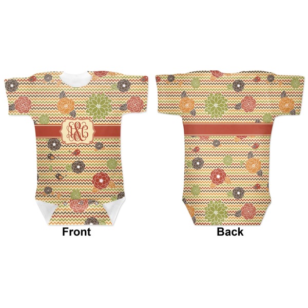 Chevron & Fall Flowers Baby Bodysuit Approval