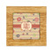 Chevron & Fall Flowers Bamboo Trivet with Ceramic Tile Insert (Personalized)