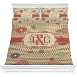 Chevron & Fall Flowers Comforters (Personalized)