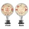Chevron & Fall Flowers Bottle Stopper - Front and Back