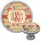 Chevron & Fall Flowers Cabinet Knob (Silver) (Personalized)