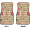 Chevron & Fall Flowers Car Mat Front - Approval