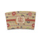 Chevron & Fall Flowers Coffee Cup Sleeve - FRONT