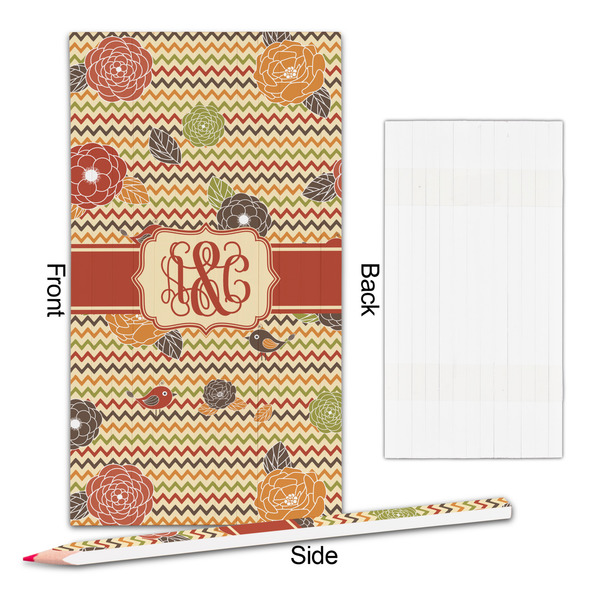 Chevron & Fall Flowers Colored Pencils - Approval