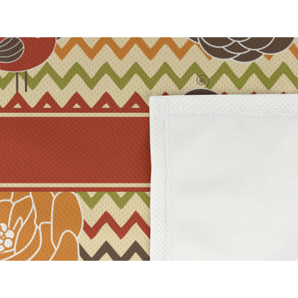 Chevron & Fall Flowers Cooling Towel- Detail