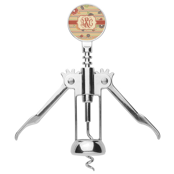 Chevron & Fall Flowers Corkscrew - Alt