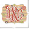 Chevron & Fall Flowers Custom Shape Iron On Patches - L - APPROVAL