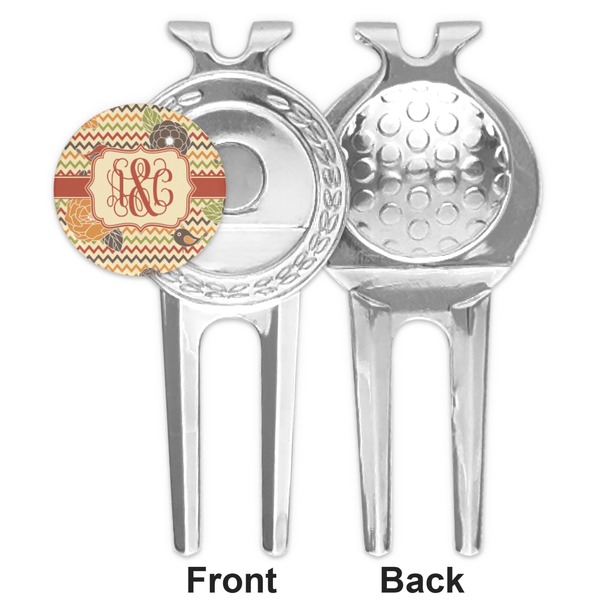 Chevron & Fall Flowers Divot Tool - Second