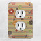 Chevron & Fall Flowers Electric Outlet Plate - LIFESTYLE