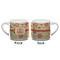 Chevron & Fall Flowers Espresso Cup - 6oz (Double Shot) (APPROVAL)
