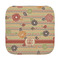 Chevron & Fall Flowers Face Cloth-Rounded Corners
