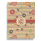 Chevron & Fall Flowers Garden Flags - Large - Double Sided - FRONT