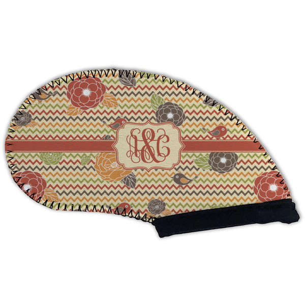 Chevron & Fall Flowers Golf Club Covers - BACK