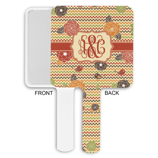 Chevron & Fall Flowers Hand Mirrors - Approval
