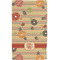 Chevron & Fall Flowers Hand Towel (Personalized) Full