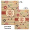 Chevron & Fall Flowers Hard Cover Journal - Compare
