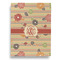 Chevron & Fall Flowers House Flags - Double Sided - FRONT
