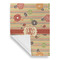 Chevron & Fall Flowers House Flags - Single Sided - FRONT FOLDED