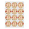 Chevron & Fall Flowers Icing Circle - Small - Set of 12