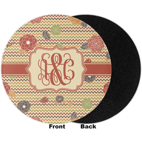 Chevron & Fall Flowers Jar Opener - Apvl