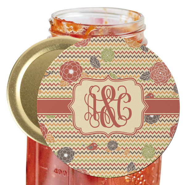 Custom Chevron & Fall Flowers Jar Opener (Personalized)