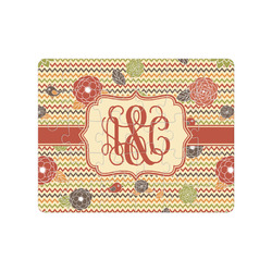 Chevron & Fall Flowers Jigsaw Puzzles (Personalized)