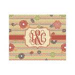 Chevron & Fall Flowers 500 pc Jigsaw Puzzle (Personalized)