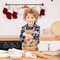 Chevron & Fall Flowers Kid's Aprons - Small - Lifestyle