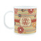 Chevron & Fall Flowers Plastic Kids Mug (Personalized)