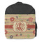 Chevron & Fall Flowers Kids Backpack - Front