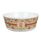 Chevron & Fall Flowers Kid's Bowl (Personalized)