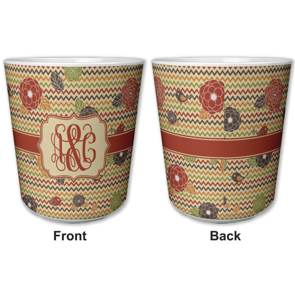 Chevron & Fall Flowers Kids Cup - APPROVAL