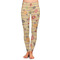 Chevron & Fall Flowers Ladies Leggings