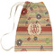 Chevron & Fall Flowers Laundry Bag (Personalized)