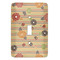 Chevron & Fall Flowers Light Switch Cover (Single Toggle)